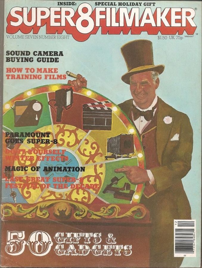SUPER 8 FILMAKER magazine side cover  Vol 7 #8 December 1979