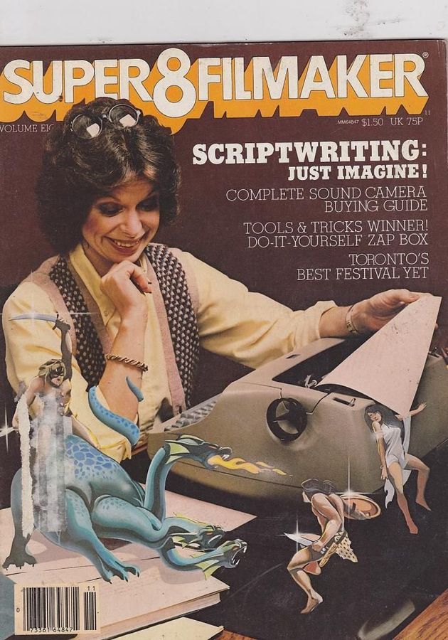 SUPER 8 FILMAKER magazine side cover  Vol 8 #7 November 1980