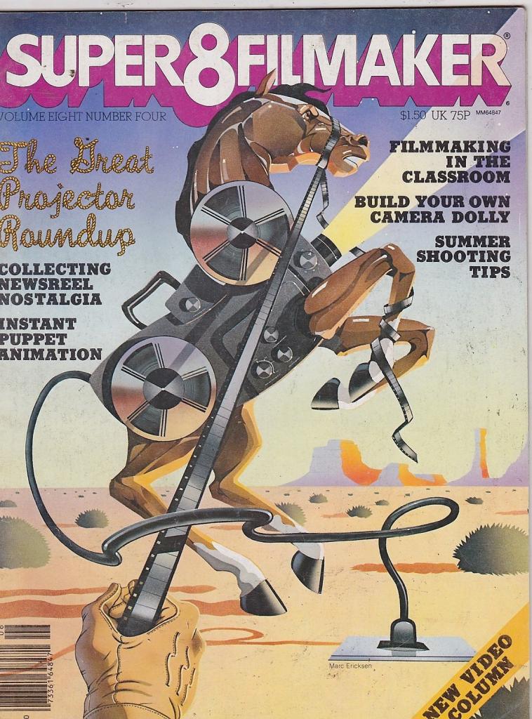 SUPER 8 FILMAKER magazine side cover  Vol 8 # 4  