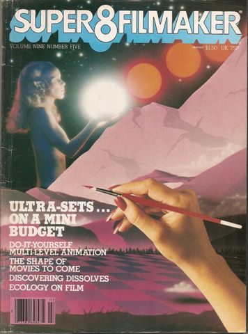 SUPER 8 FILMAKER magazine side cover  Vol 9 #5 July-August 1981