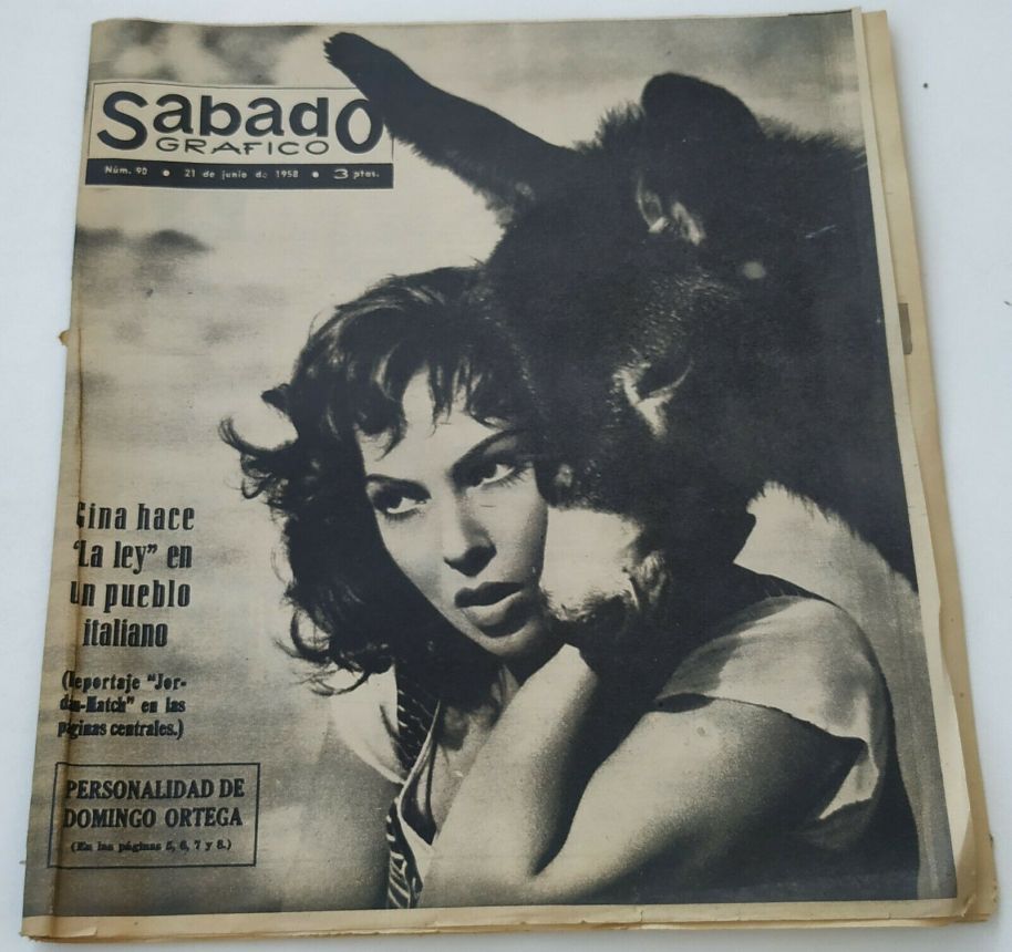 SABADO GRAFICO magazine side cover Issue 90 21 June 1958