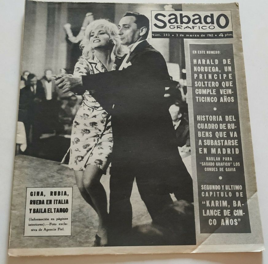 SABADO GRAFICO magazine side cover Issue 283 3 March 1962