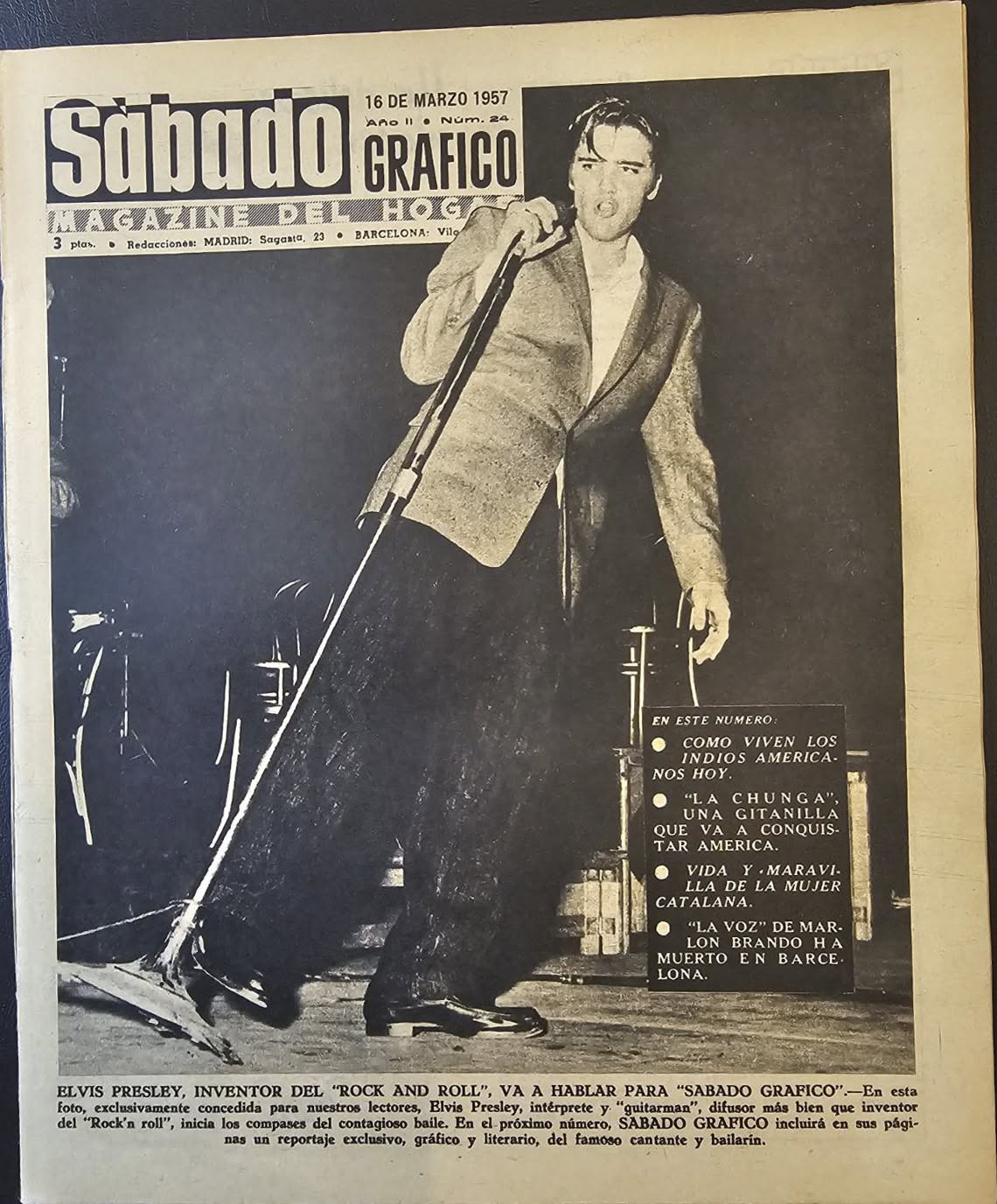 SABADO GRAFICO magazine side cover Issue 24 16 March 1957