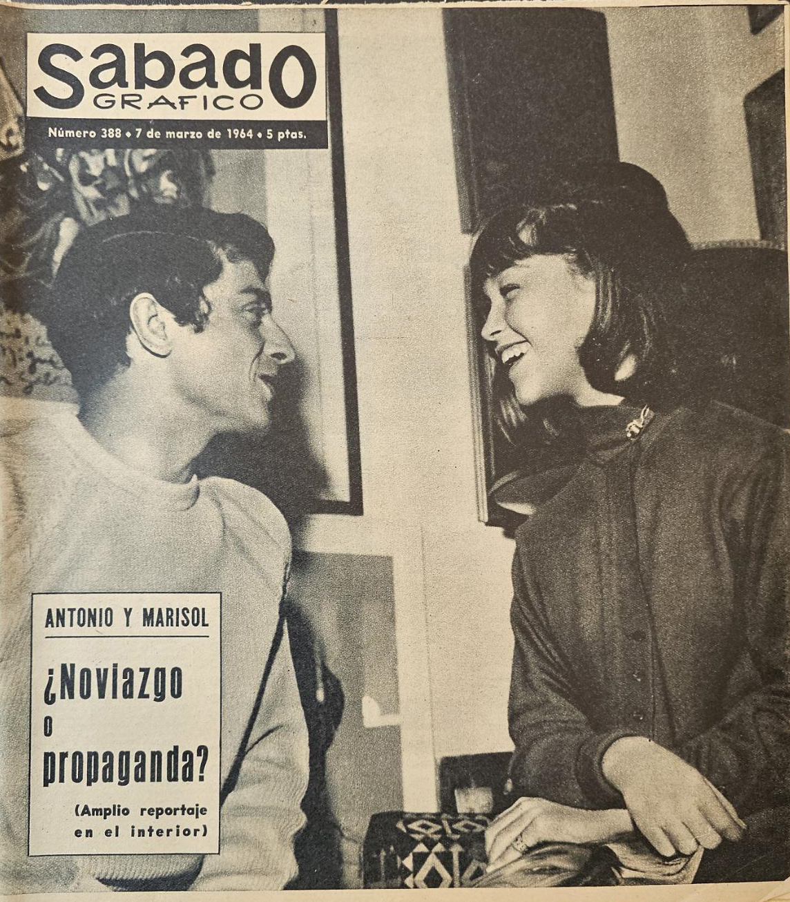 SABADO GRAFICO magazine side cover Issue 388 7 March 1964