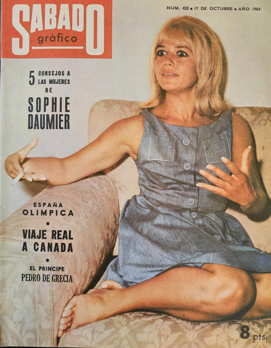 SABADO GRAFICO magazine side cover Issue 420 17 October 1964
