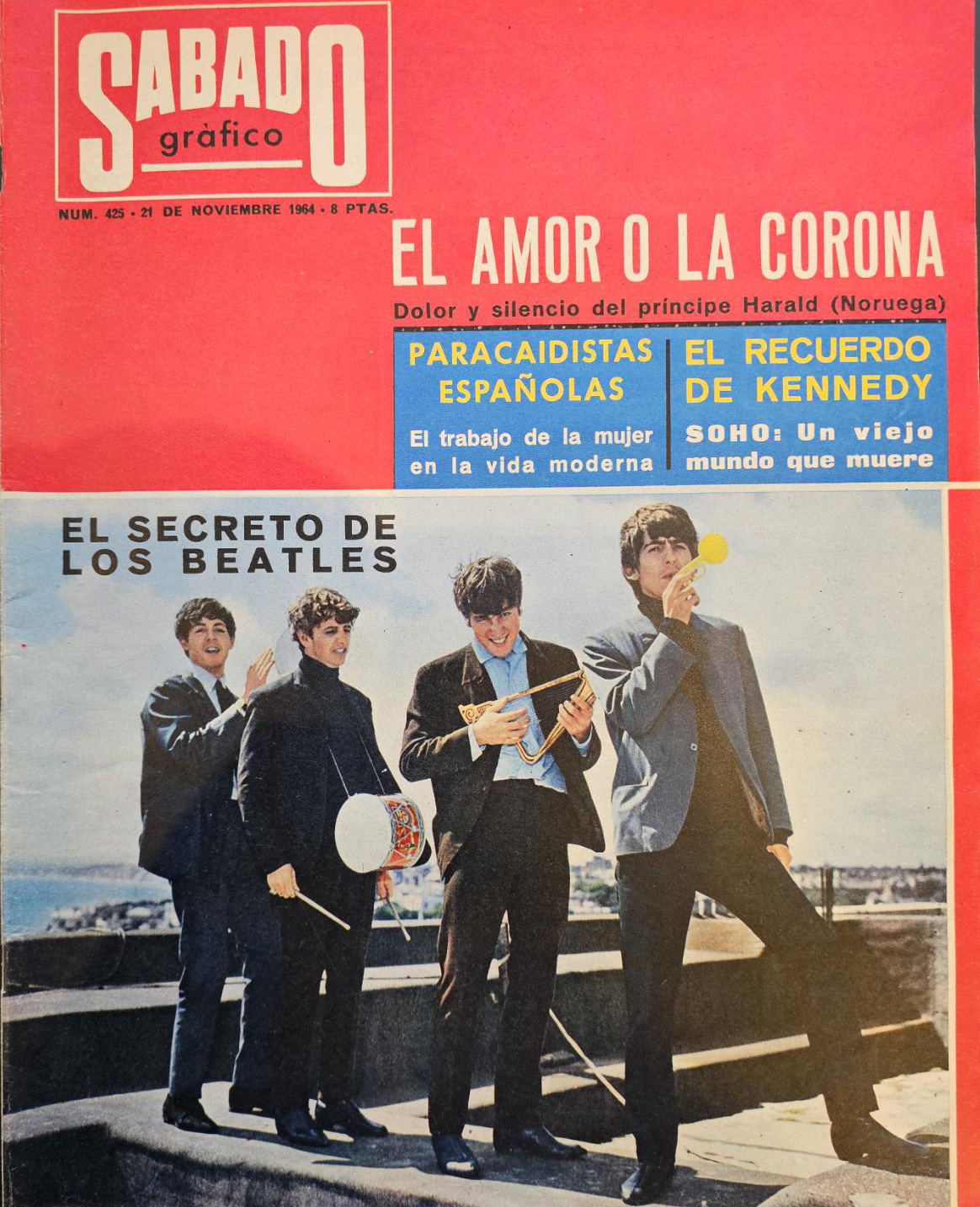SABADO GRAFICO magazine side cover Issue 425 21 November 1964