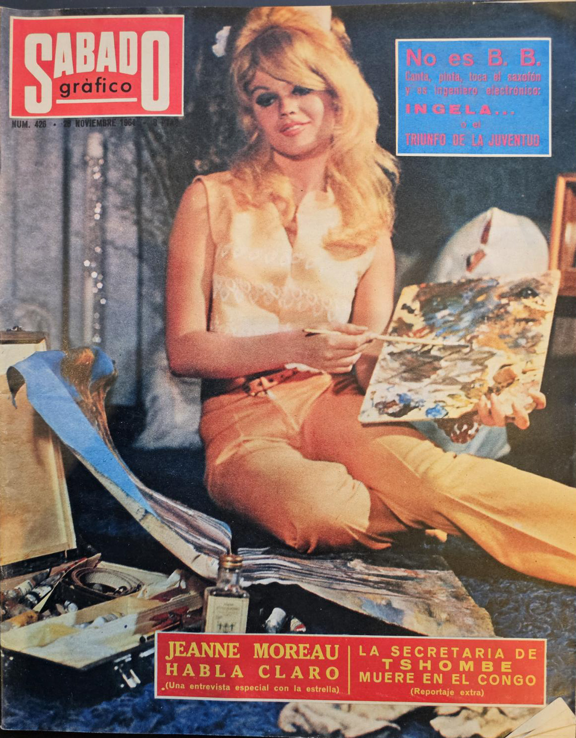 SABADO GRAFICO magazine side cover Issue 426 28 November 1964