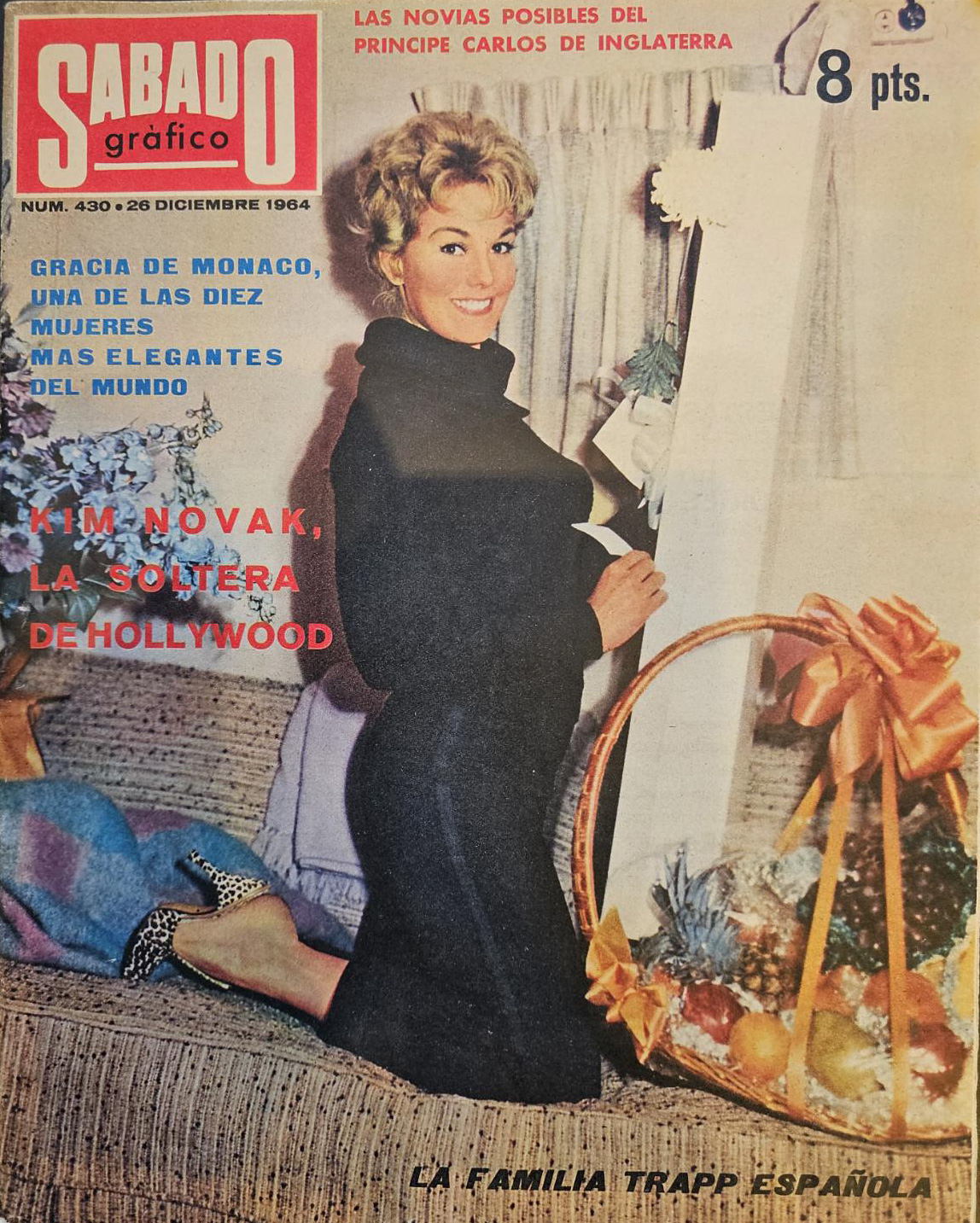 SABADO GRAFICO magazine side cover Issue 430 26 December 1964