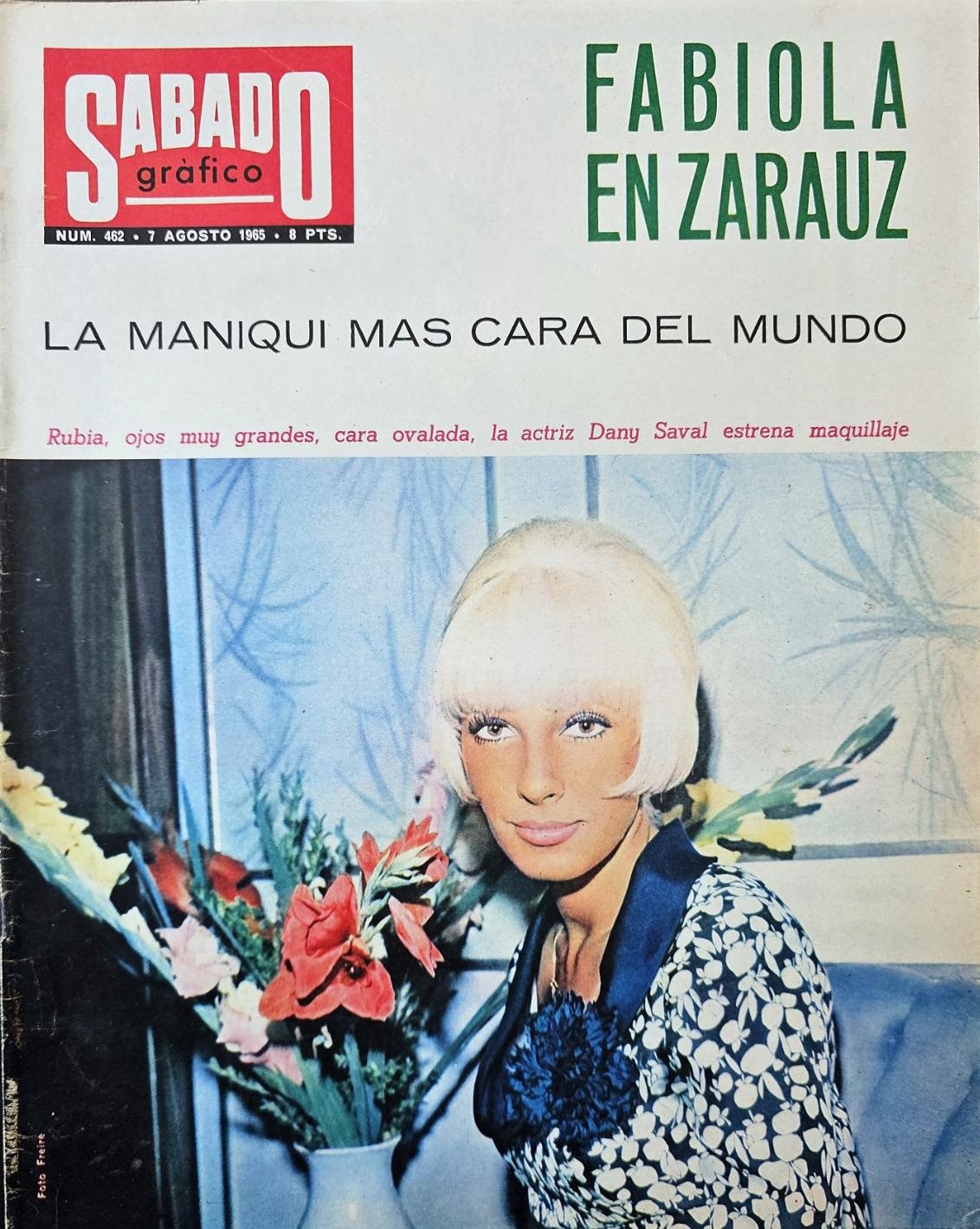 SABADO GRAFICO magazine side cover Issue 462 7 August 1965
