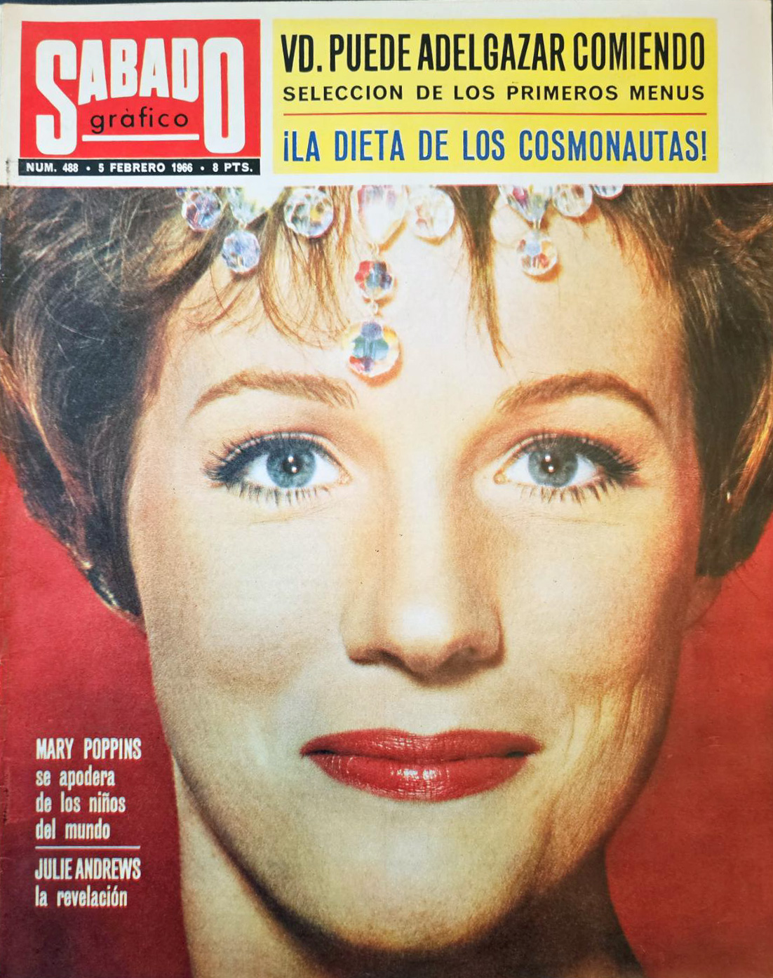 SABADO GRAFICO magazine side cover Issue 488 5 February 1966