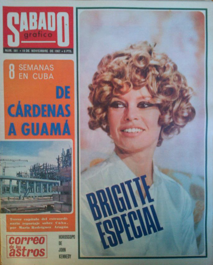 SABADO GRAFICO magazine side cover Issue 581 15 November 1967