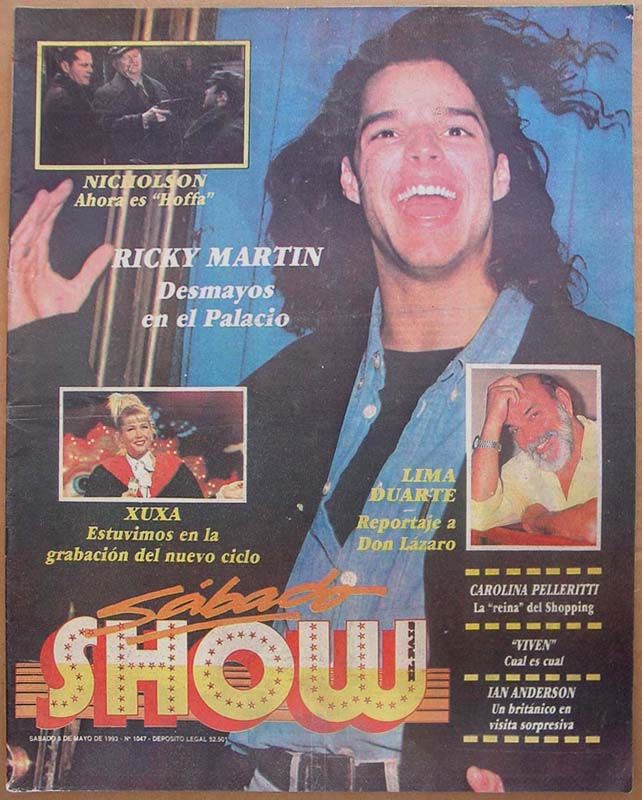 SABADO SHOW magazine side cover Issue 1047 8 May 1993