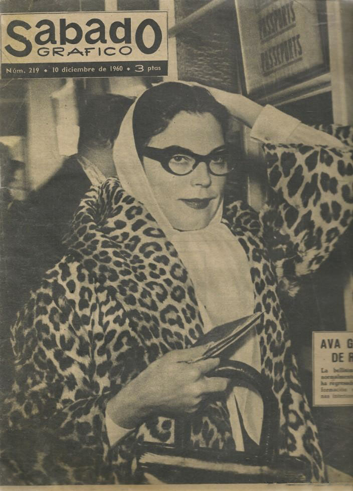 SABADO GRAFICO magazine side cover Issue 219 10 December 1960