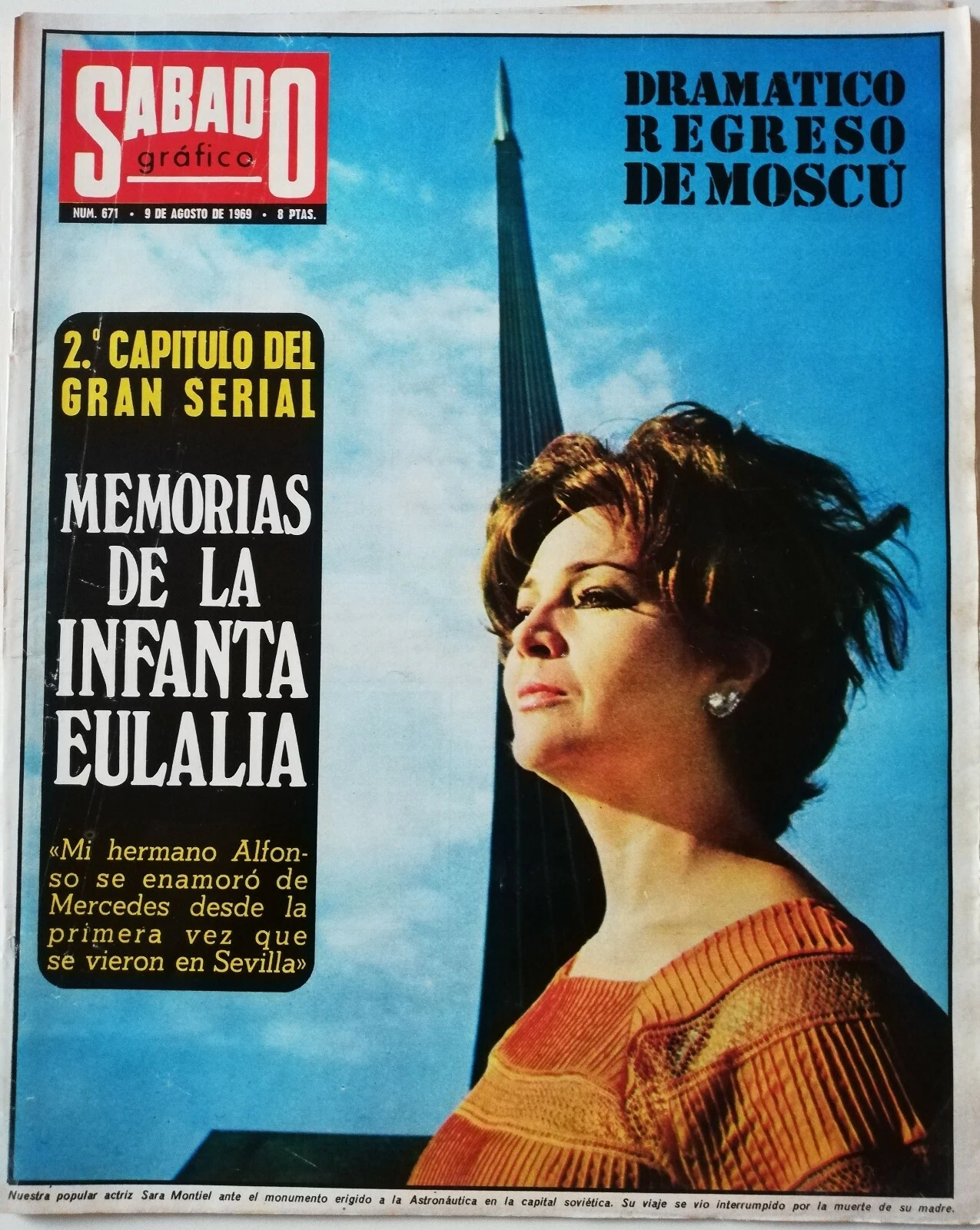 SABADO GRAFICO magazine side cover Issue 671 9 August 1969