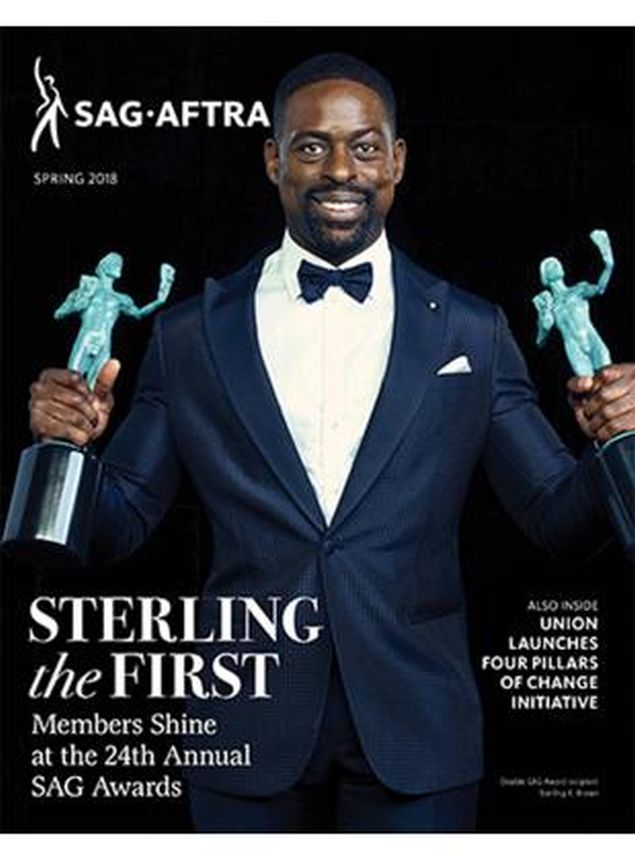 SCREEN ACTOR magazine side cover Spring 2018