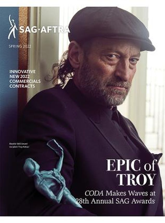 SCREEN ACTOR magazine side cover Spring 2022