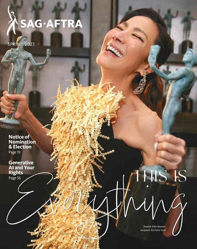 SCREEN ACTOR magazine side cover Spring 2023