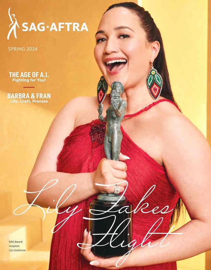 SCREEN ACTOR magazine side cover Spring 2024