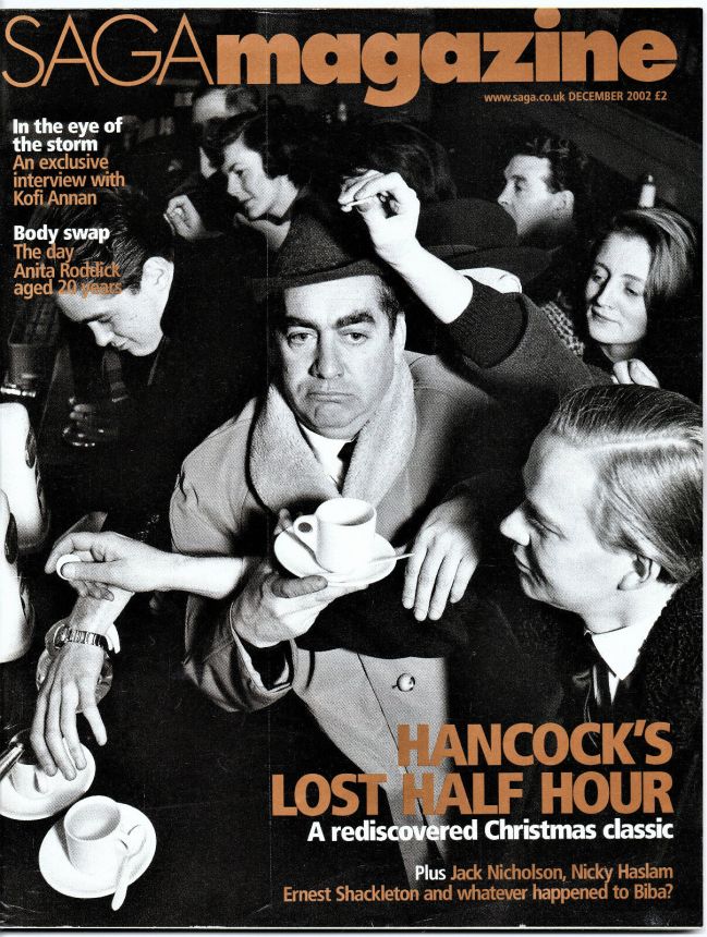 SAGA MAGAZINE magazine side cover  December 2002