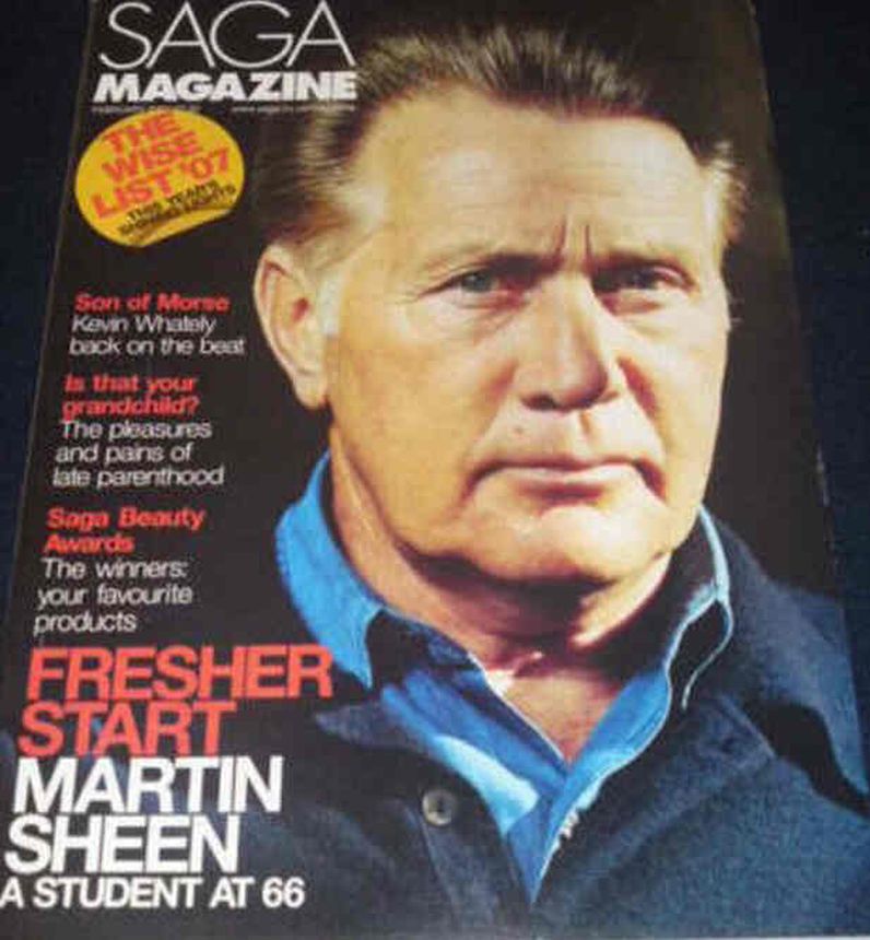 SAGA MAGAZINE magazine side cover  February 2007