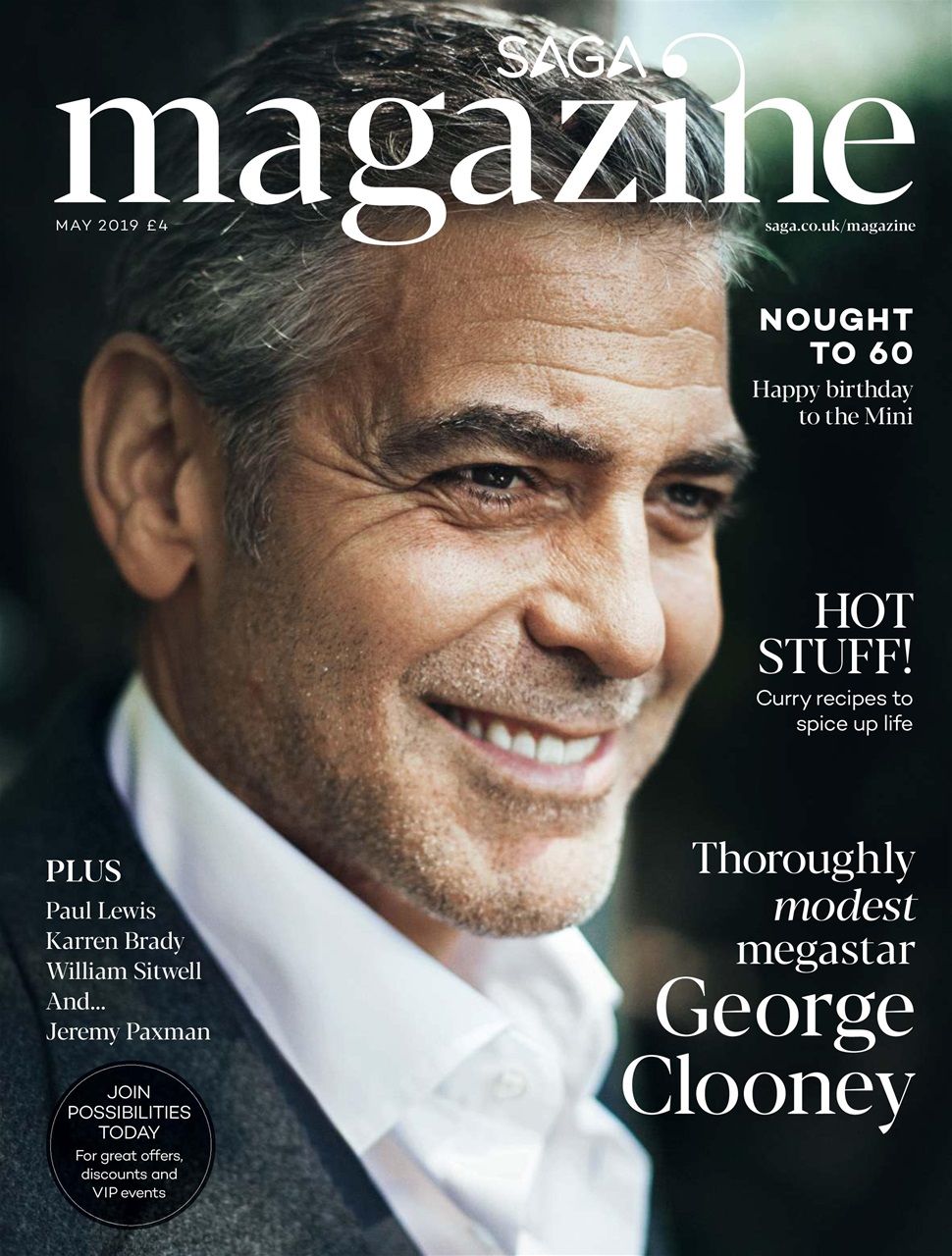 SAGA MAGAZINE magazine side cover  May 2019