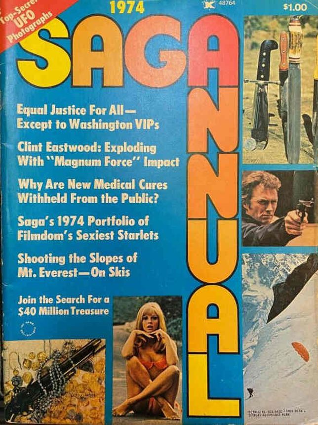 SAGA ANNUAL magazine side cover   1974