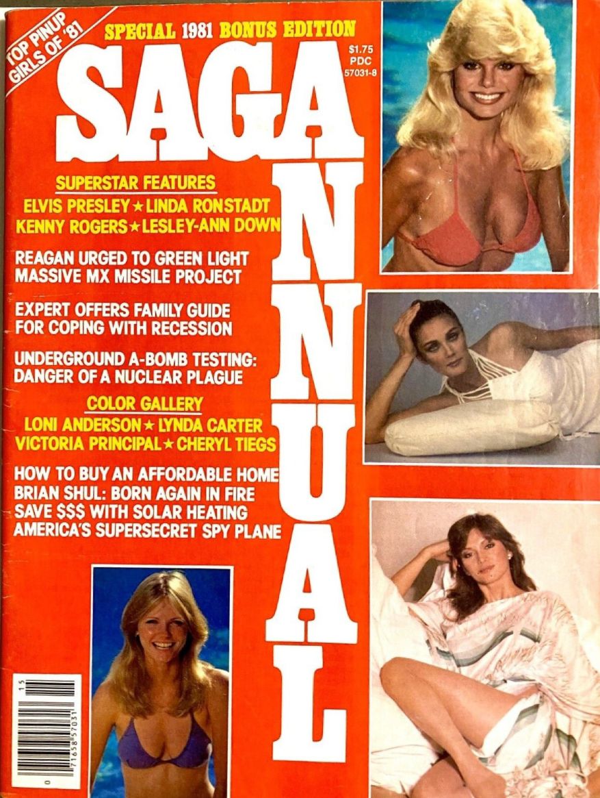 SAGA ANNUAL magazine side cover   1981