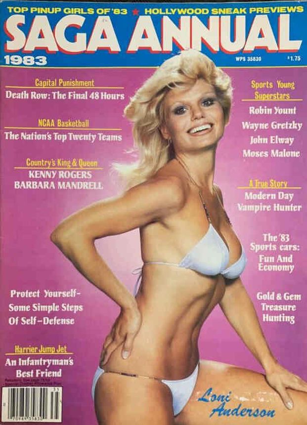 SAGA ANNUAL magazine side cover   1983