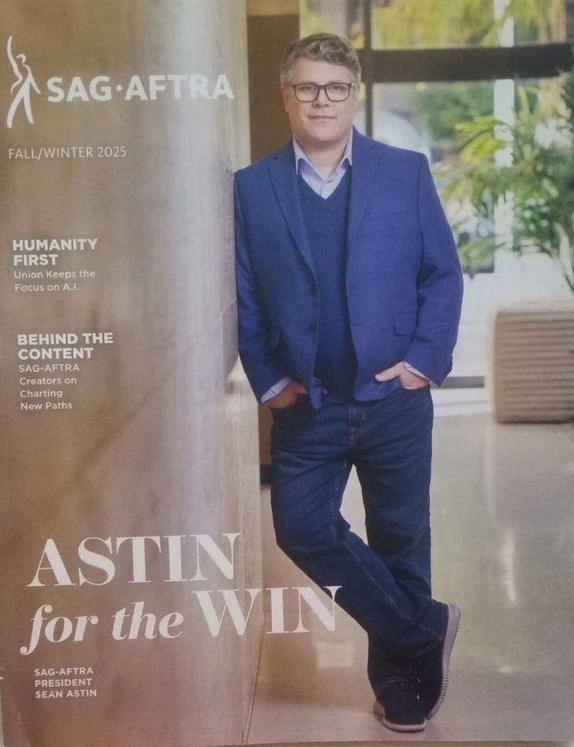 SCREEN ACTOR magazine side cover Fall 2025