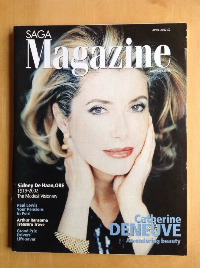 SAGA MAGAZINE magazine side cover  April 2002