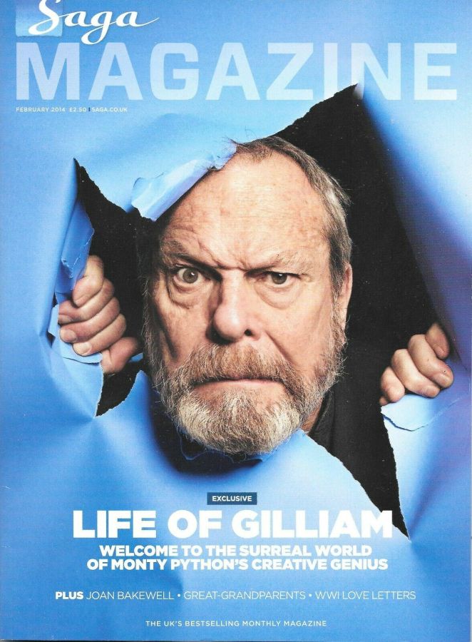 SAGA MAGAZINE magazine side cover  February 2014