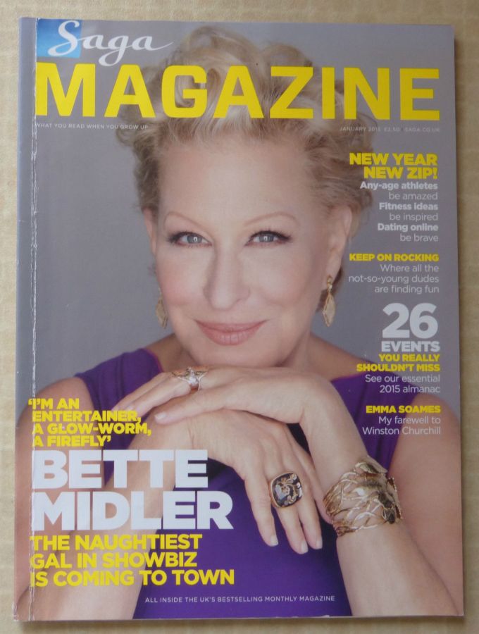 SAGA MAGAZINE magazine side cover  January 2015