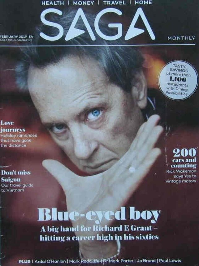 SAGA MAGAZINE magazine side cover  February 2019