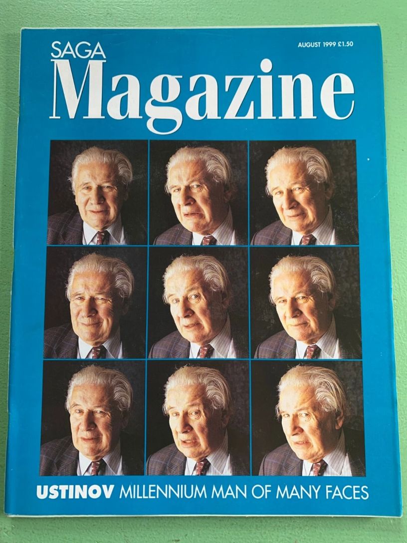 SAGA MAGAZINE magazine side cover  August 1999