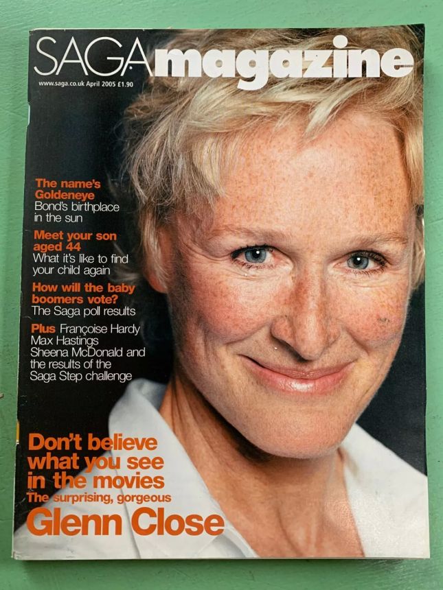 SAGA MAGAZINE magazine side cover  April 2005