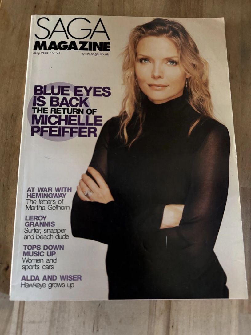 SAGA MAGAZINE magazine side cover  July 2006