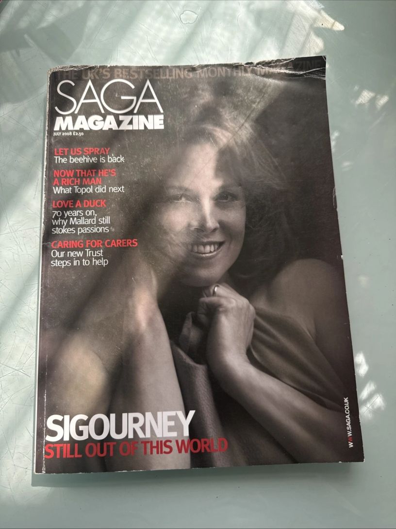 SAGA MAGAZINE magazine side cover  July 2008