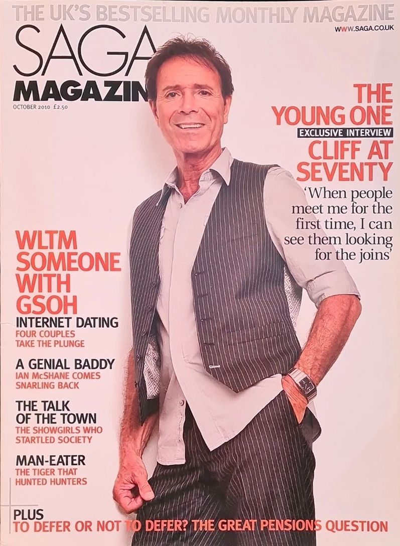 SAGA MAGAZINE magazine side cover  October 2010