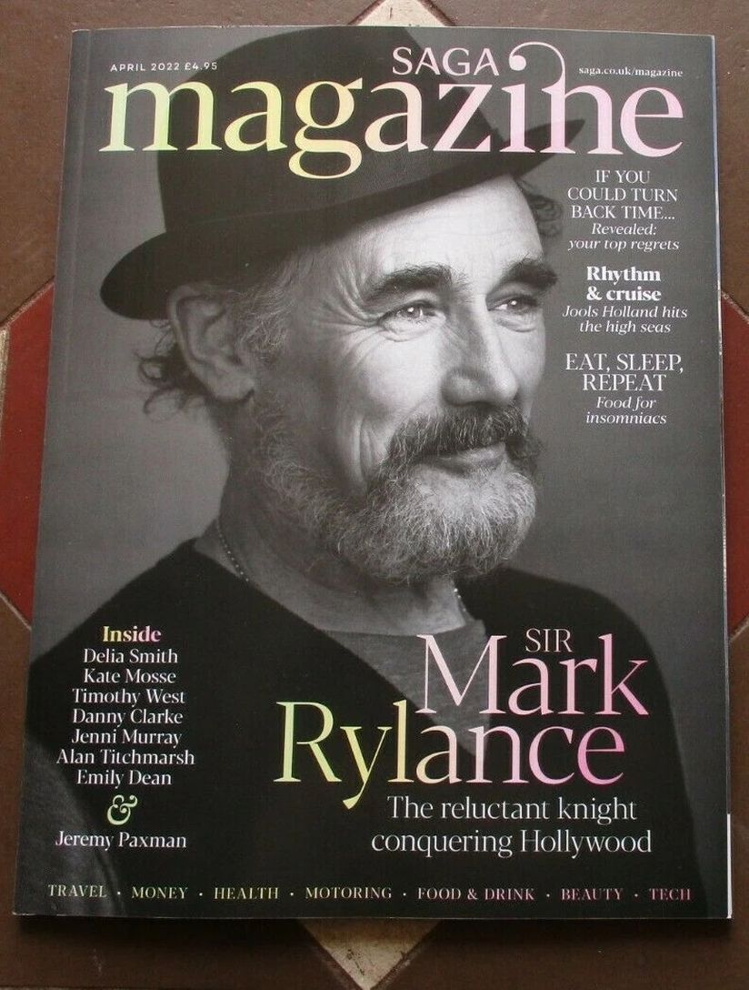 SAGA MAGAZINE magazine side cover  April 2022