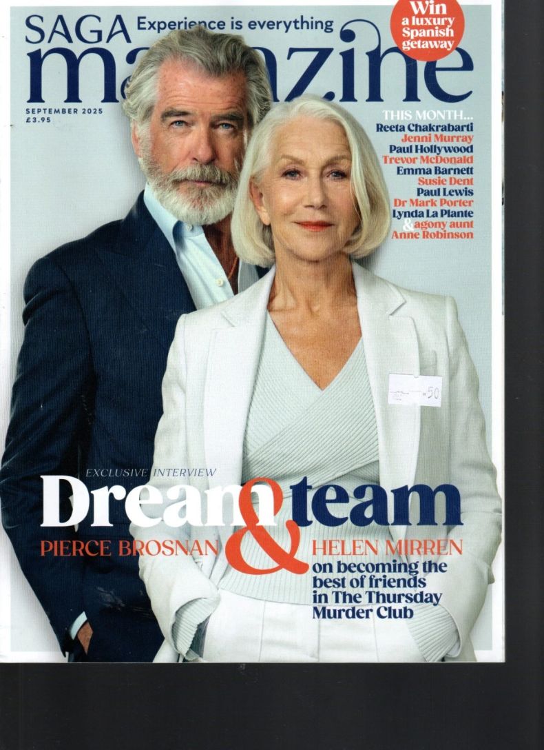 SAGA MAGAZINE magazine side cover  September 2025