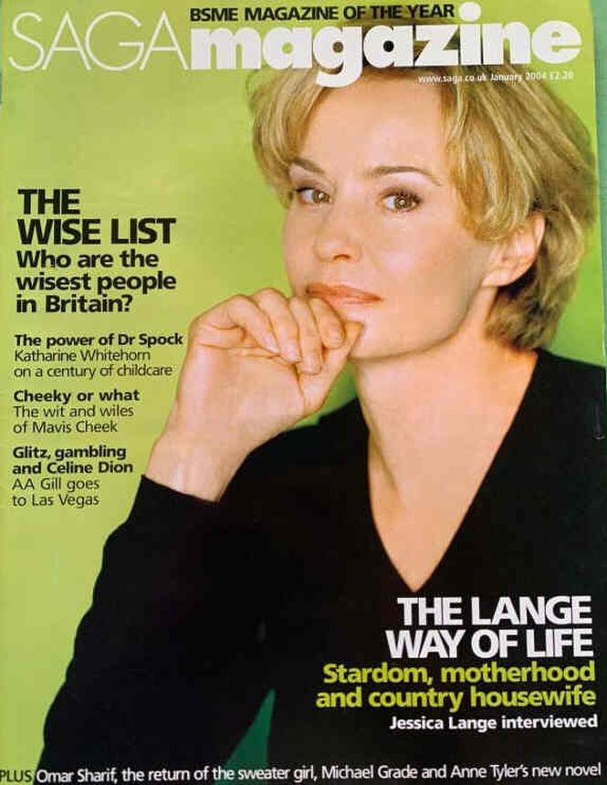 SAGA MAGAZINE magazine side cover  January 2004
