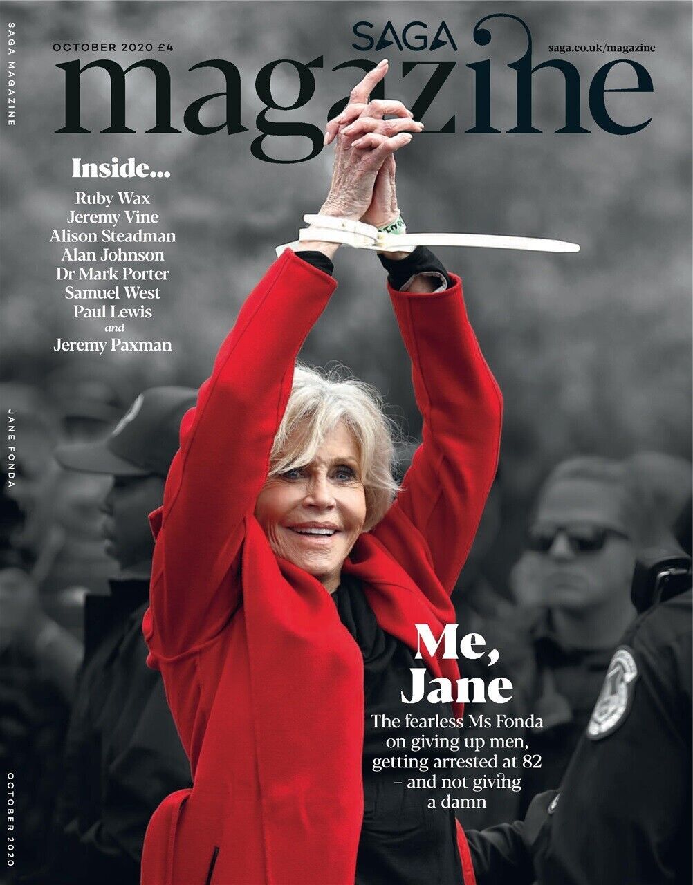 SAGA MAGAZINE magazine side cover  October 2020