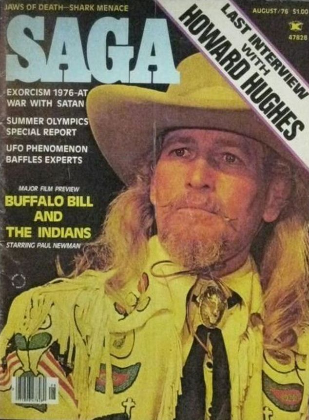 SAGA USA magazine side cover  August 1976
