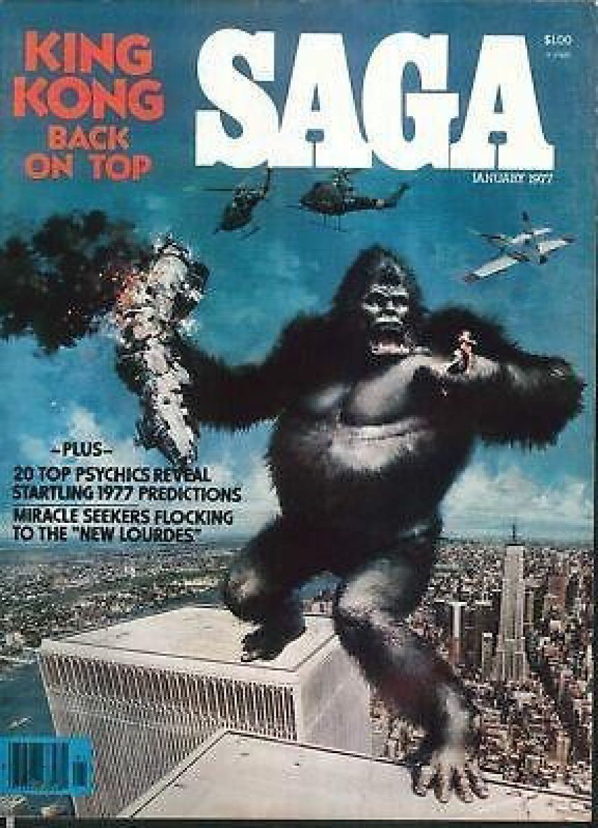 SAGA USA magazine side cover  Vol 53 No  4  January 1977