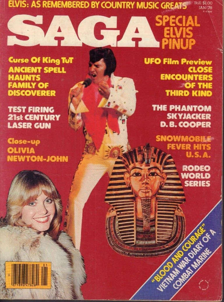 SAGA USA magazine side cover  January 1978
