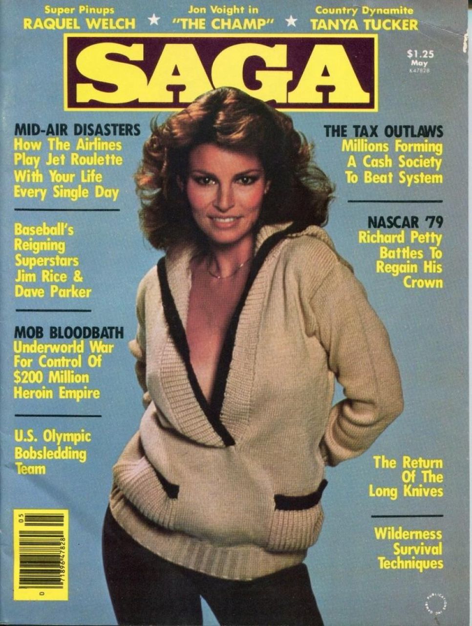 SAGA USA magazine side cover  May 1979