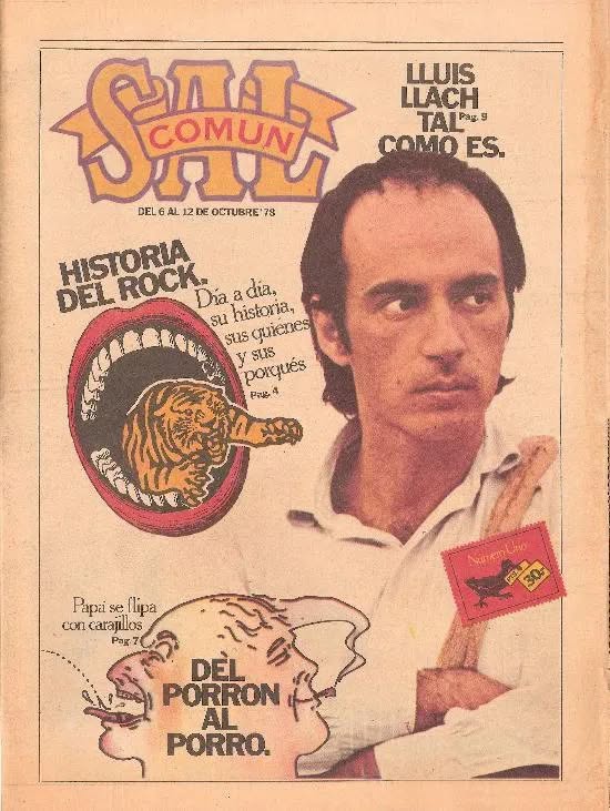 SAL COMUN magazine side cover Issue 1  October 1978
