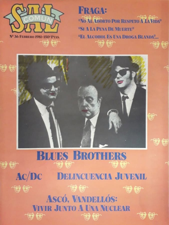 SAL COMUN magazine side cover Issue 36  February 1981