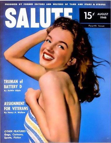 SALUTE magazine side cover August 1946