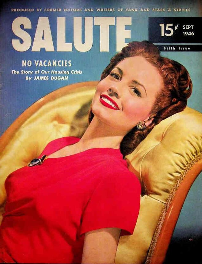 SALUTE magazine side cover Issue 5  September 1946